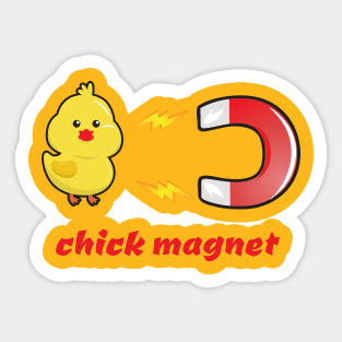 Chick Magnet Sticker